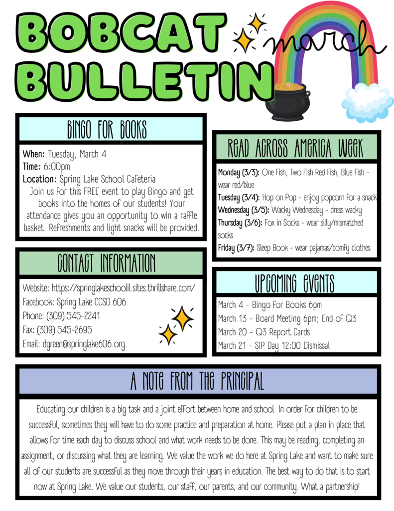 March Bobcat Bulletin