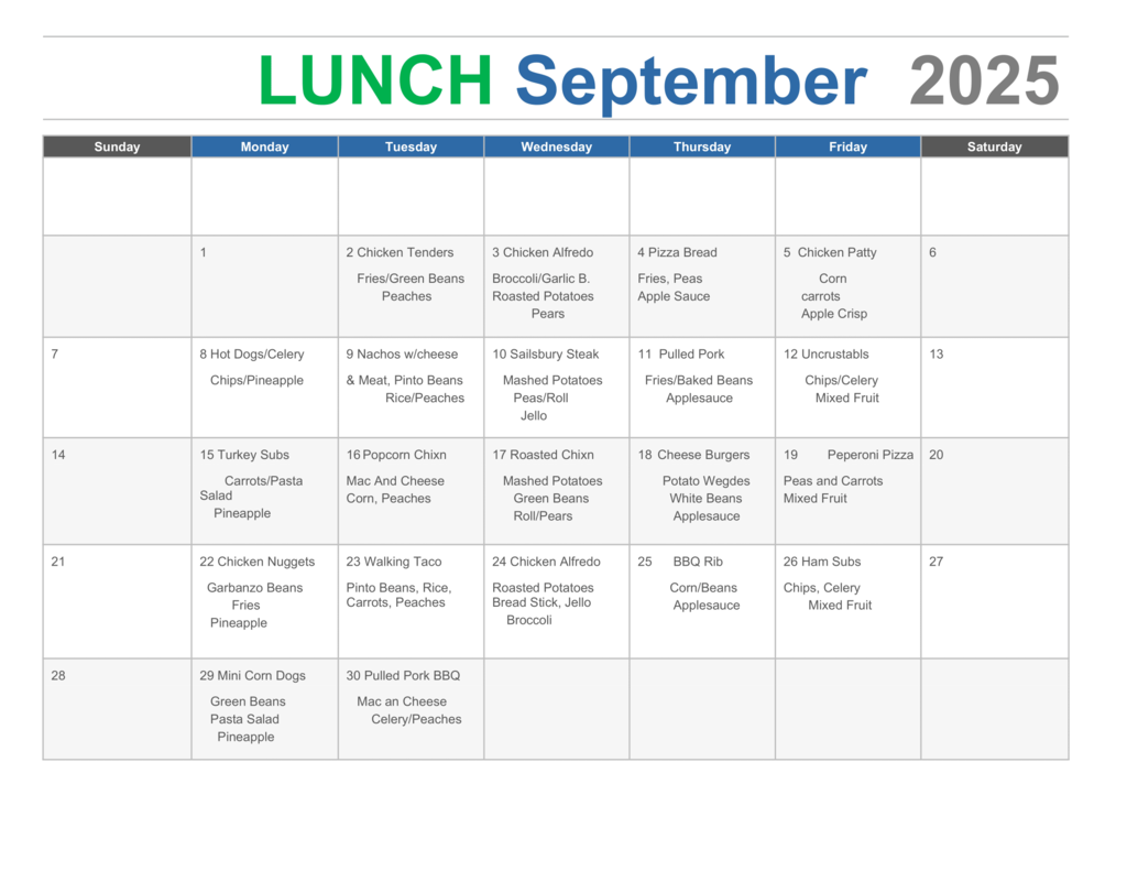 sept lunch