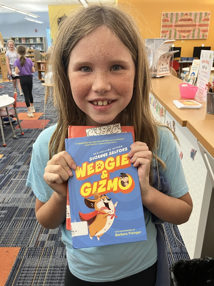 Students are visiting the library.