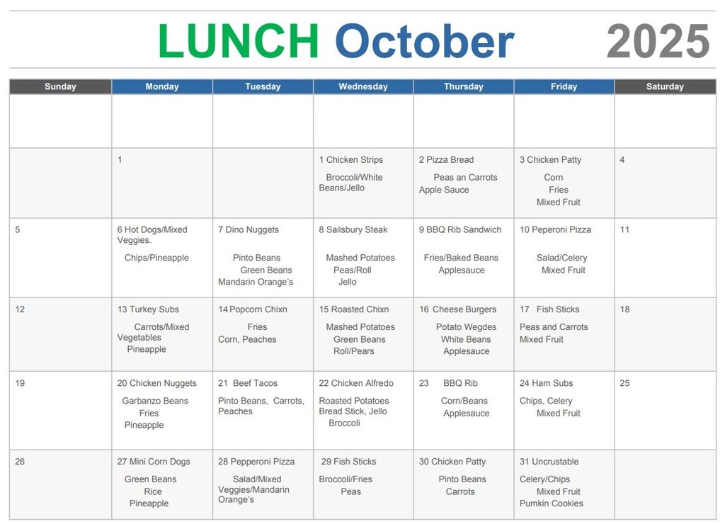 october lunch