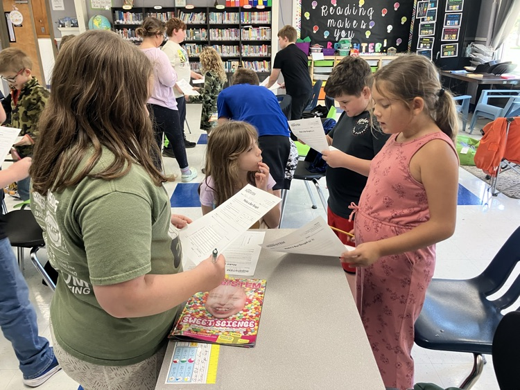 Students worked together on a project.