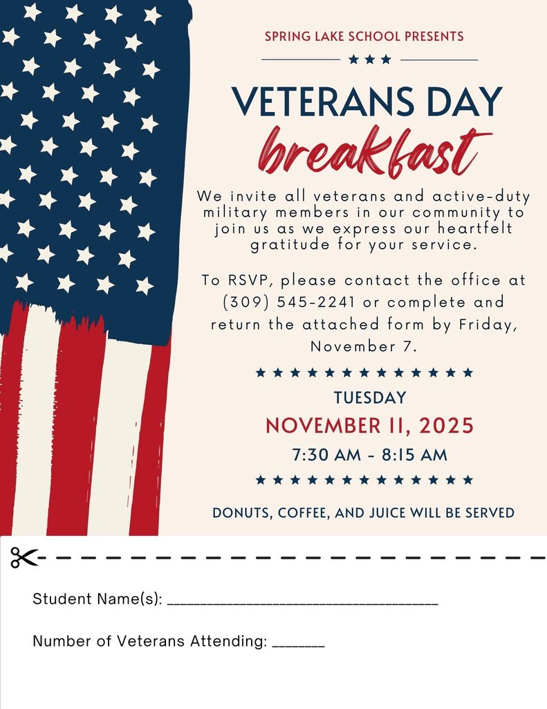 Navy Blue Red and Cream Minimalist Veterans Day Poster