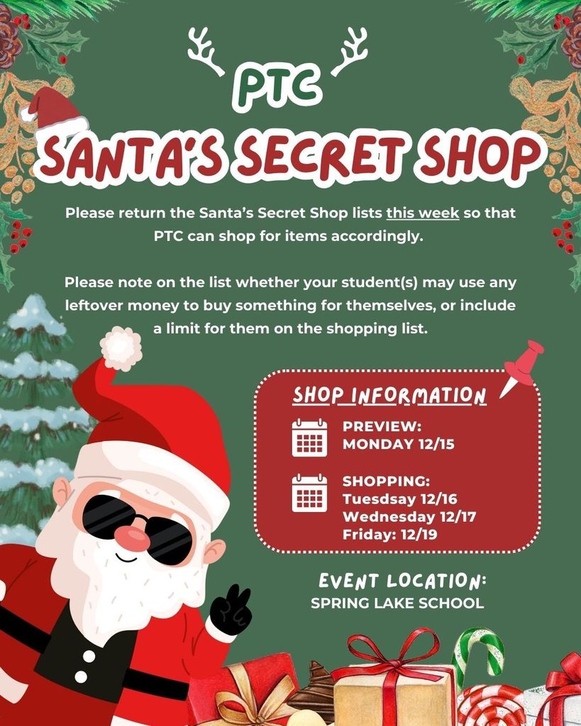 Red and Green Playful Secret Santa Gift Exchange Instagram Post