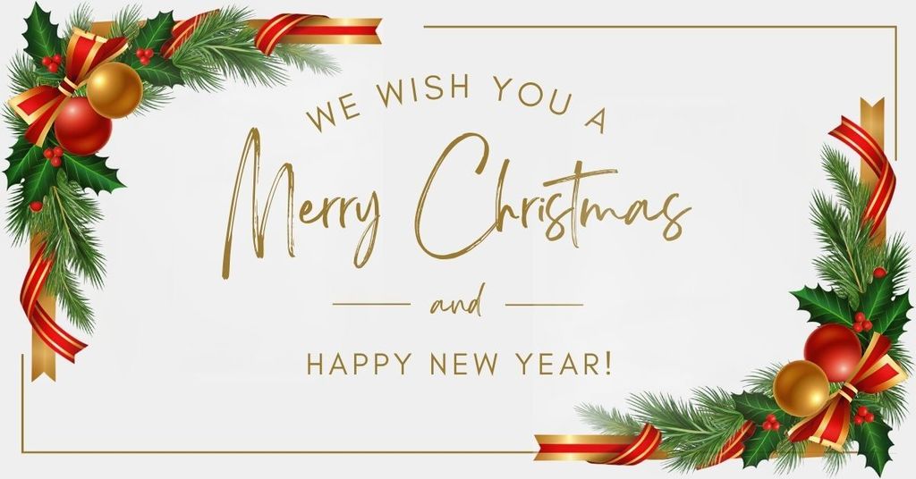 Gold Elegant Merry Christmas Facebook Ad