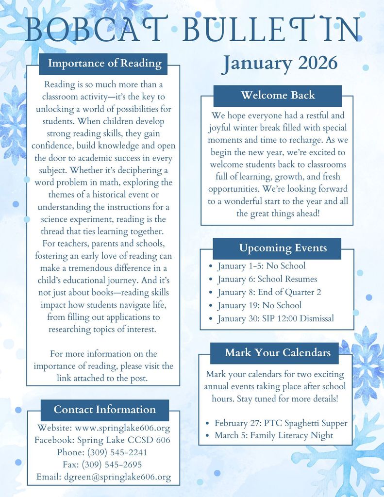 January Bobcat Bulletin