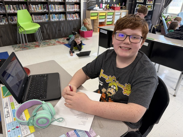 students working on projects