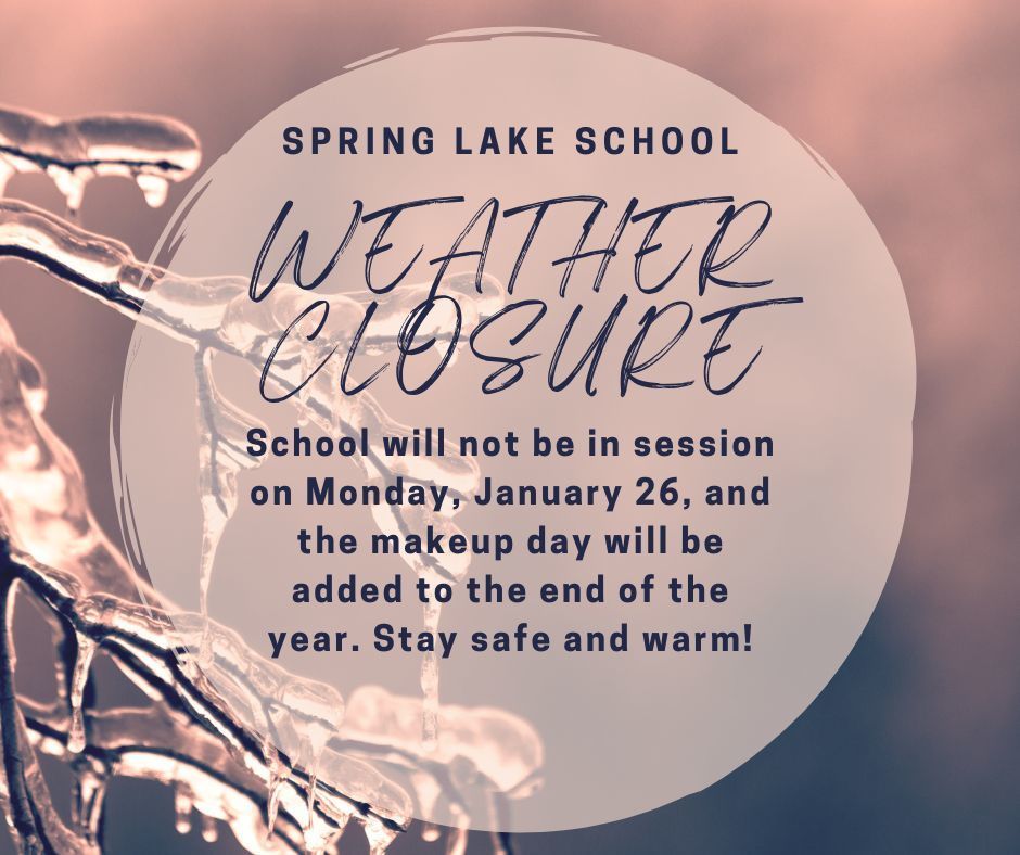 Closed Due To Weather Facebook Post