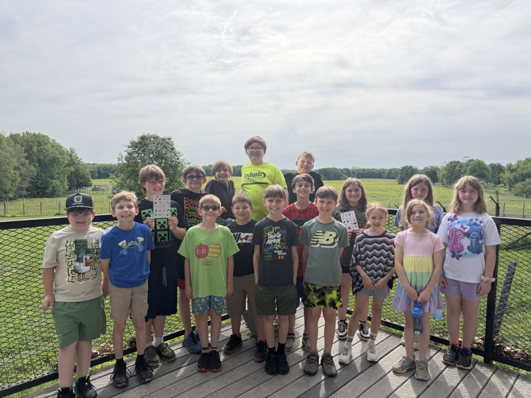 students on a field trip. 