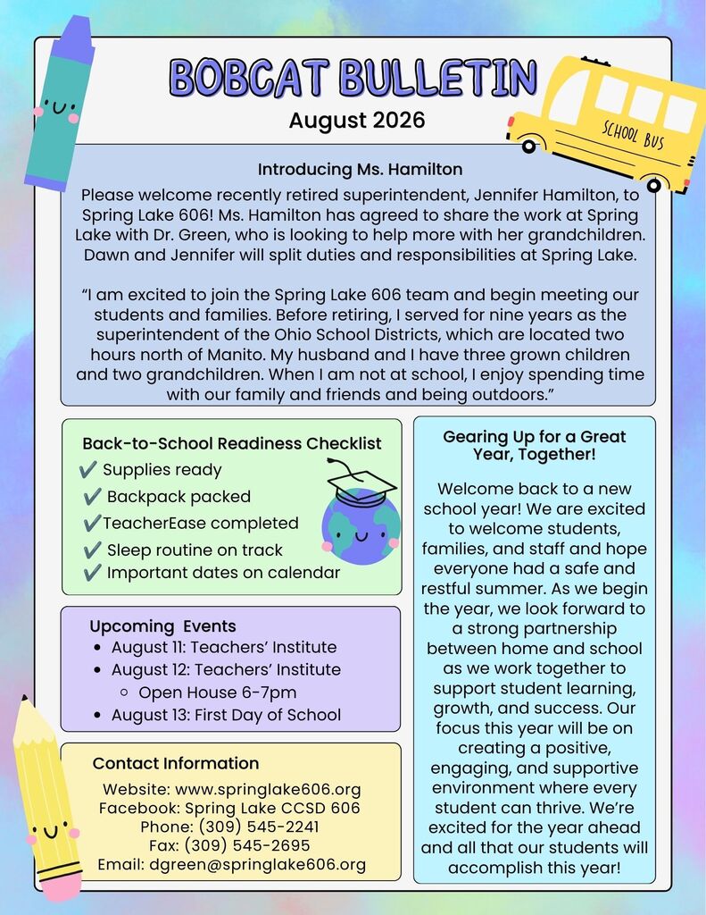 August Bobcat Bulletin