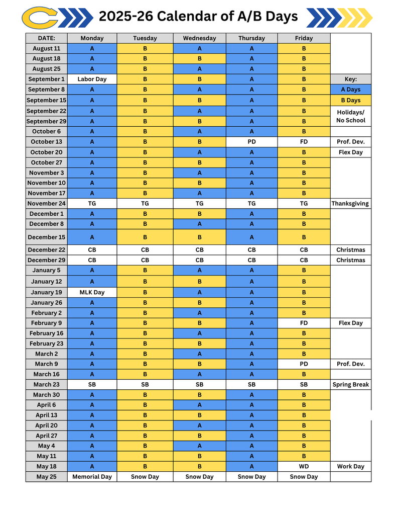 A/B Calendar