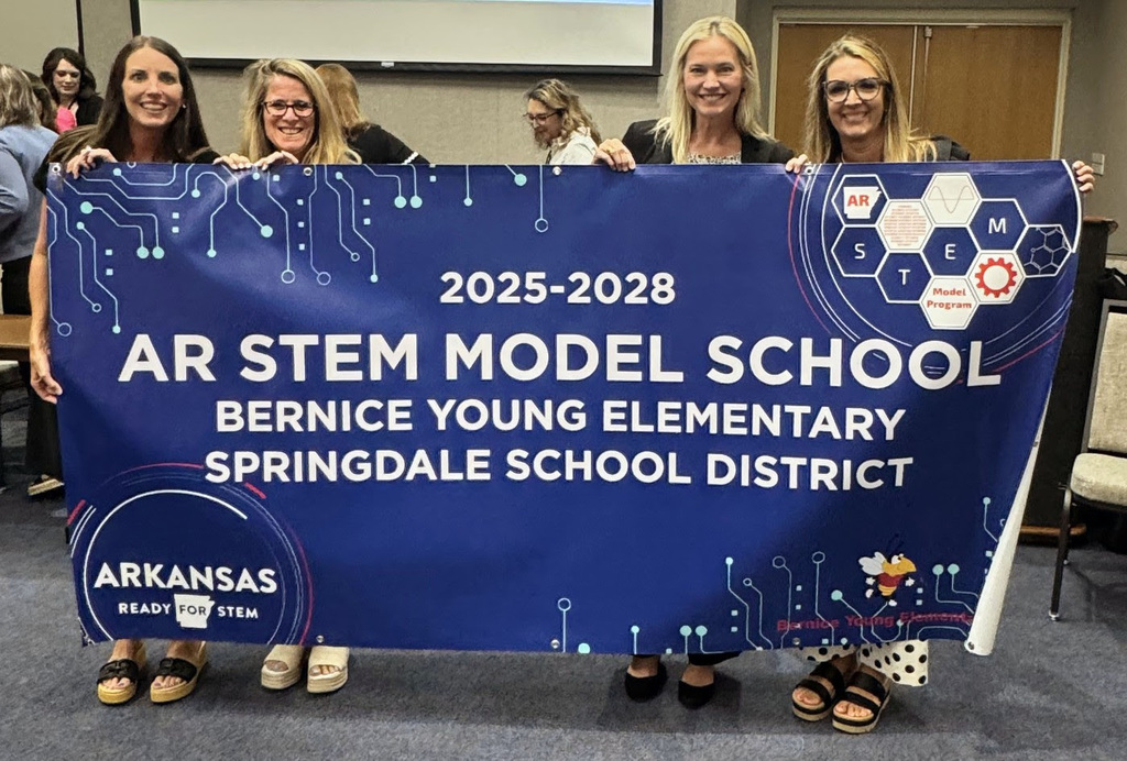 #SpringdaleFamily Let's congratulate Bernice Young Elementary for being named a STEM Model School designation from the Arkansas Division of Elementary and Secondary Education. Read more here: https://secure.smore.com/n/a2r5jt-young-receives-stem-designation?ref=email