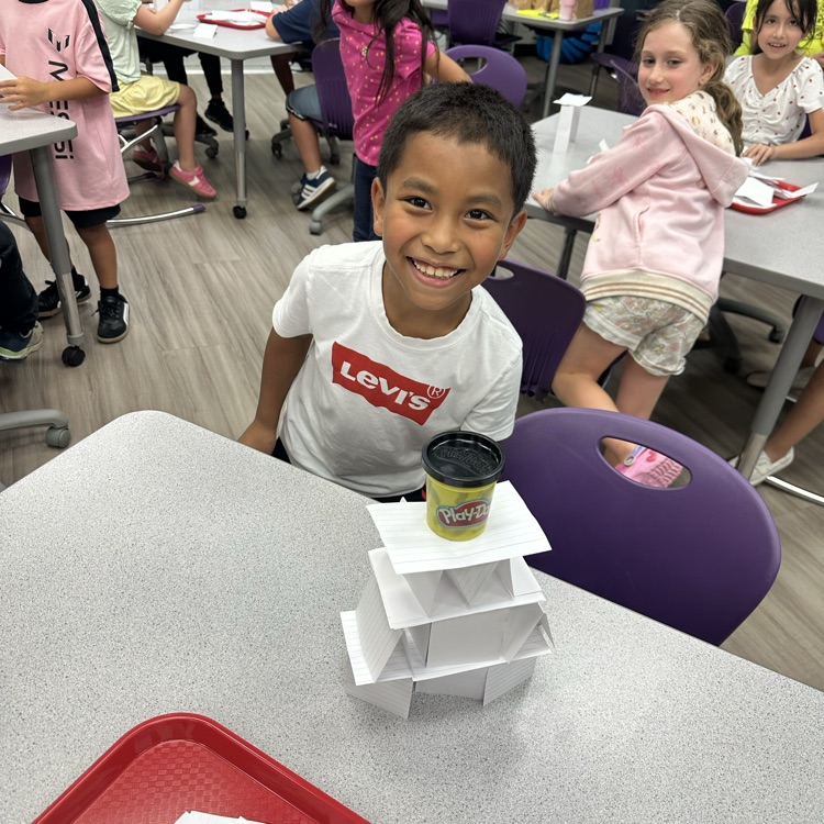 index card tower