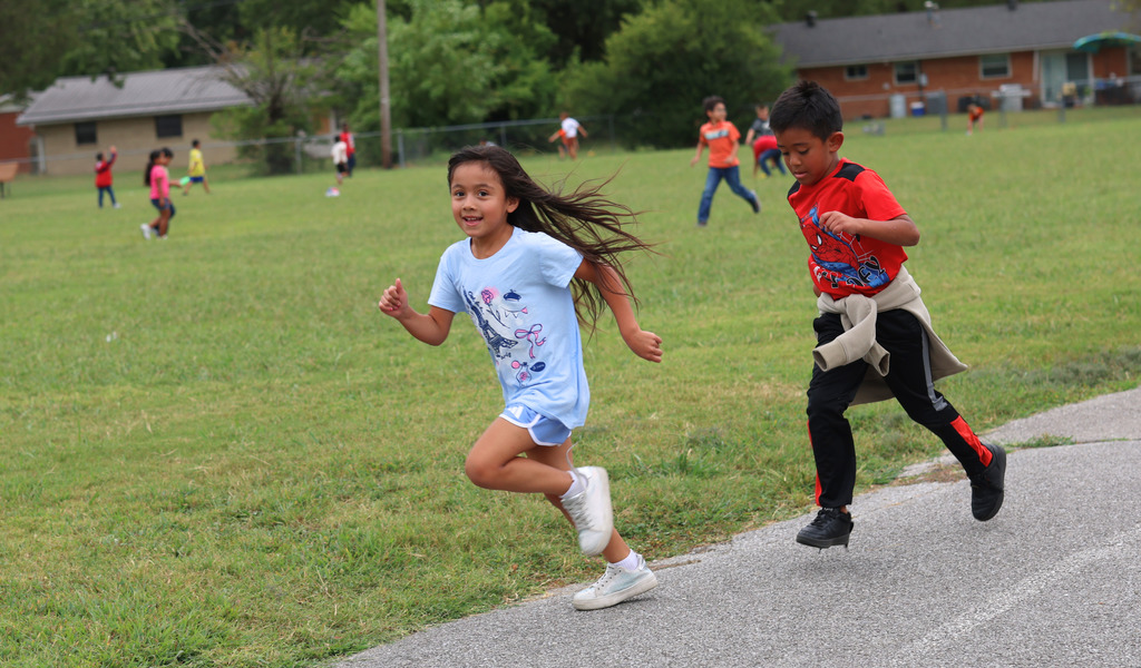 It's more than just a break from class—it's where friendships begin! Our first and second graders at Elmdale Elementary are having a blast, laughing and playing together during recess. What's your favorite recess memory? #SpringdaleFamily