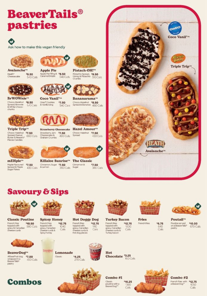 BeaverTail Menu