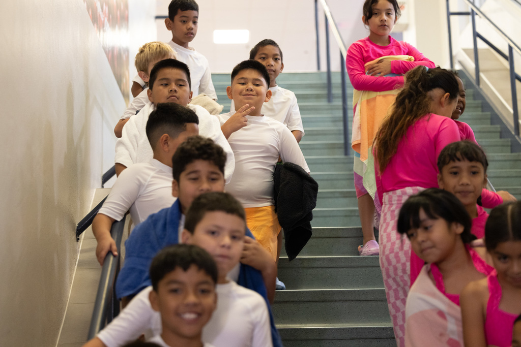 Big thanks to the Jones Center for partnering with Jones Elementary! 🙌 Their 3rd graders received swim assessments, and those who need a little extra help will get FREE swim lessons. 🏊💙 Parson Hills 3rd graders will join later this semester—can’t wait! #SpringdaleFamily
