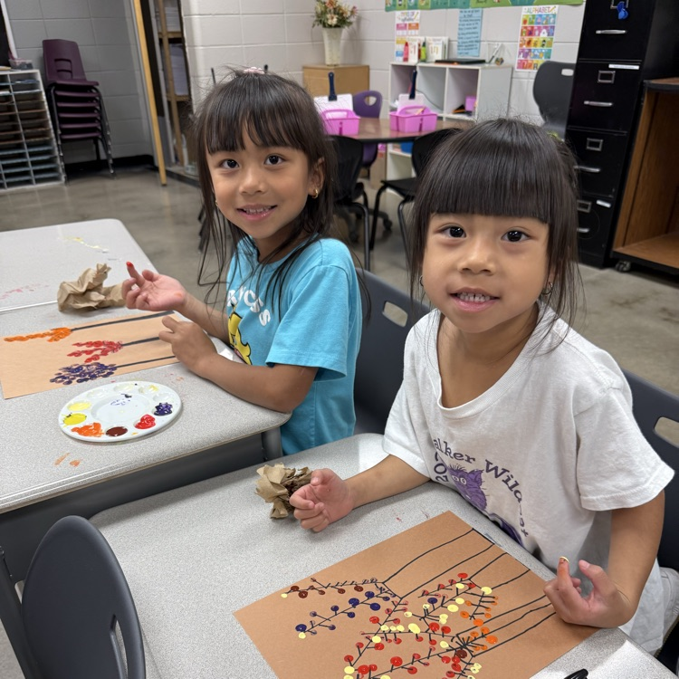 ROAR painting trees and leaves