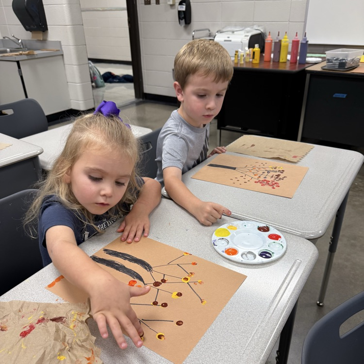 ROAR painting trees and leaves