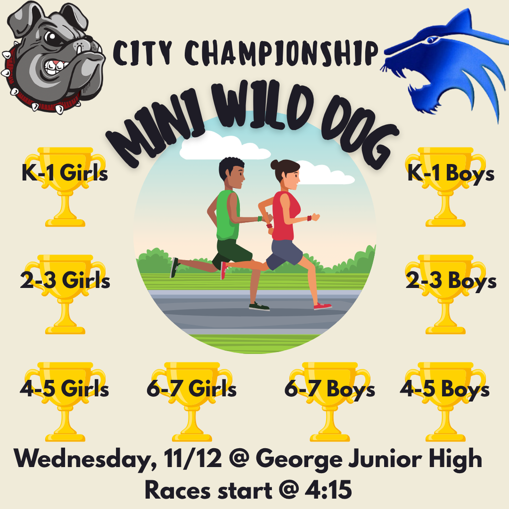 City Championship will be 11/12 starting at 4:15 at George Junior High