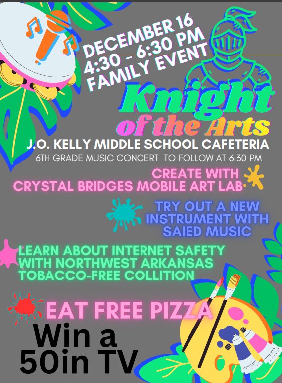 Dec 16th 4:30 - 6:30 PM Knight of the Arts