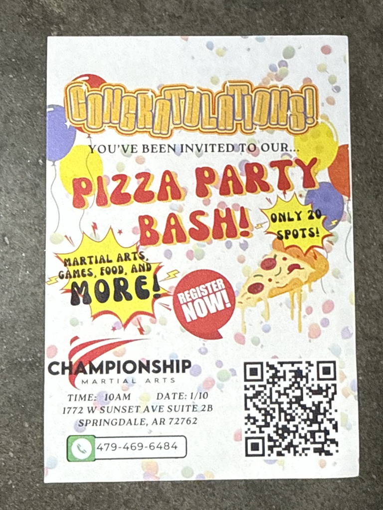 pizza party invite