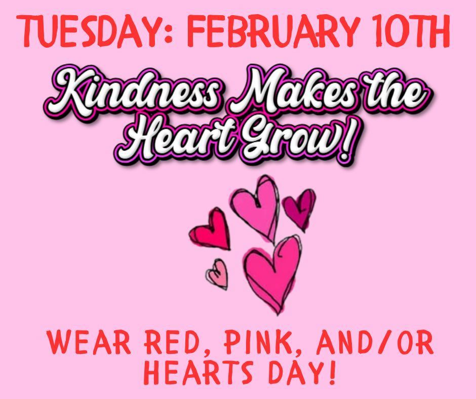 red, pink, hearts day 1