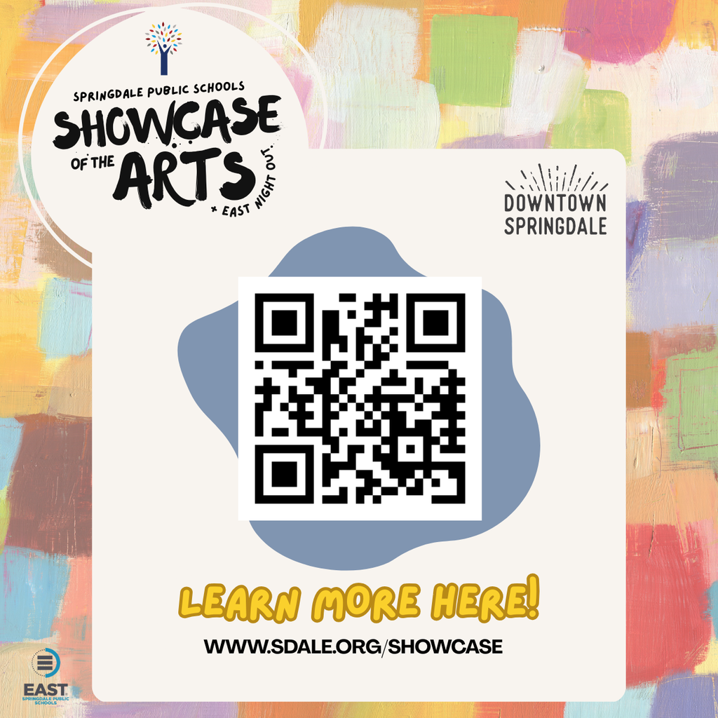 The biggest event in Downtown Springdale is almost here! 📣 On Thursday, April 2nd, Springdale Public Schools transforms Downtown into a vibrant hub of art and live music. Experience the incredible talent of our students as they turn creativity into community impact for Showcase of the Arts & EAST Night Out! We’re bringing an All-Star, award-winning FREE concert to the park: 🎸 The Main Stage: @woodboxheroes live at Luther George Park! The Full Experience: 🖼️ Student Art Gallery: Massive displays across @themedium_art & Mano’s on Emma. 🚀 EAST Night Out: Innovation and student service projects on full display. 🍔 Street Fair Vibes: Food Trucks, Local Vendors, Inflatables, & Hands-on Art. 📍 Where: Downtown Springdale (Emma Ave & Luther George Park) 🕔 When: 5:00 PM – 8:00 PM 🎟️ Admission: 100% FREE to the public! Let’s pack the streets and show up big for our students! 🙌 #SpringdaleFamily #ShowcaseOfTheArts #DowntownSpringdale #NWArkevents #springdalearkansas #Arkansas #nwarkansas #LiveMusicNWA
