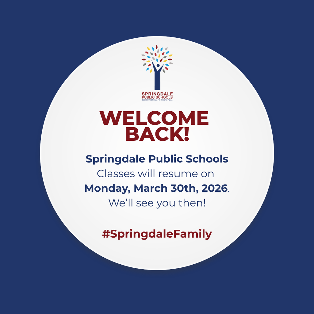 We hope you all had an amazing Spring Break! ☀️ Now it's time to swap the sunglasses for school bags. 🎒 See you back in the hallways tomorrow morning! Let's make the rest of the school year great! 📚✨