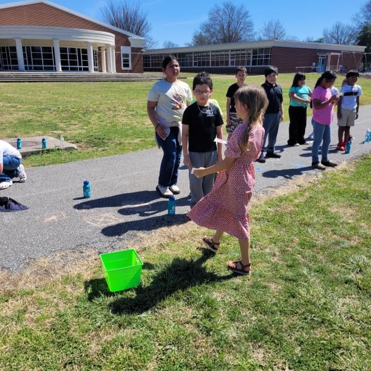 Our 3rd graders took advantage of the beautiful weather today with an exciting equivalent fractions relay! ☀️📚 Learning + movement = the perfect combination. Way to go, Wolves!