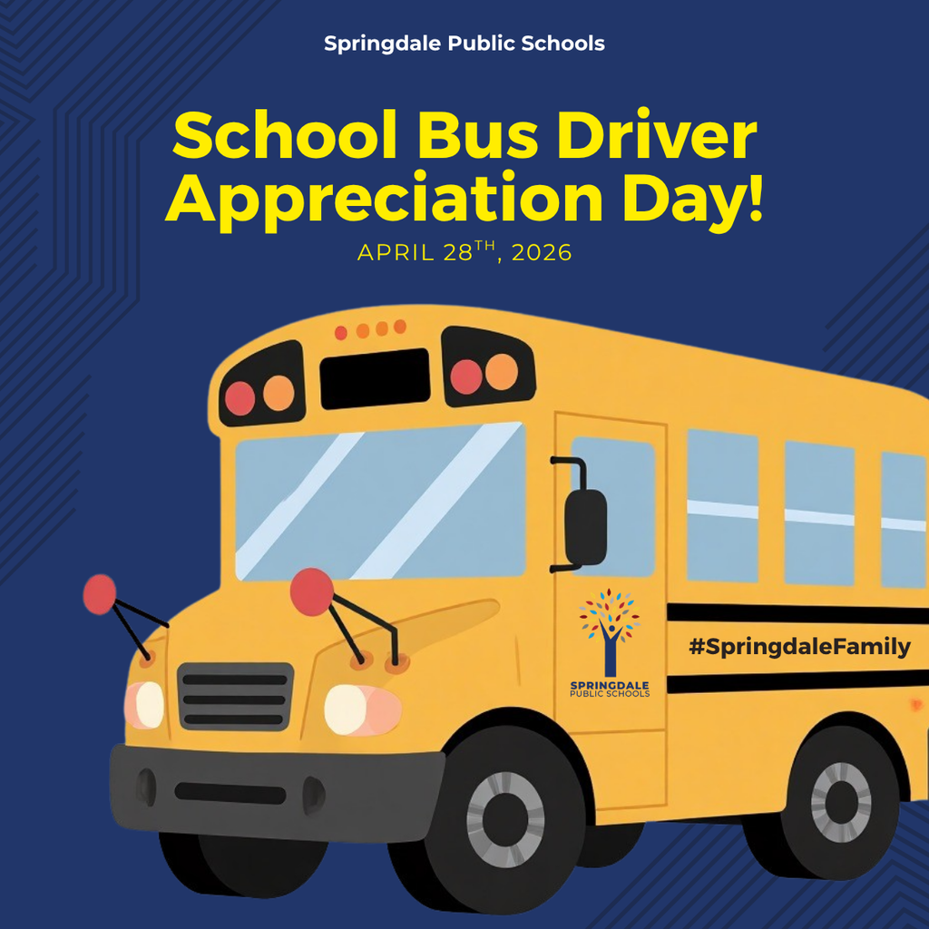 Today we’re celebrating our incredible bus drivers for School Bus Driver Appreciation Day. Thank you for being the first friendly face our students see and for getting the #SpringdaleFamily to school and back safely every single day. 🛣️🙌  Give a big honk for our drivers in the comments! 📢💛 🚌💨  #SpringdaleFamily #SchoolBusDriverAppreciationDay #ThankYouDrivers #SafetyFirst #TheWheelsOnTheBus 🏁✨