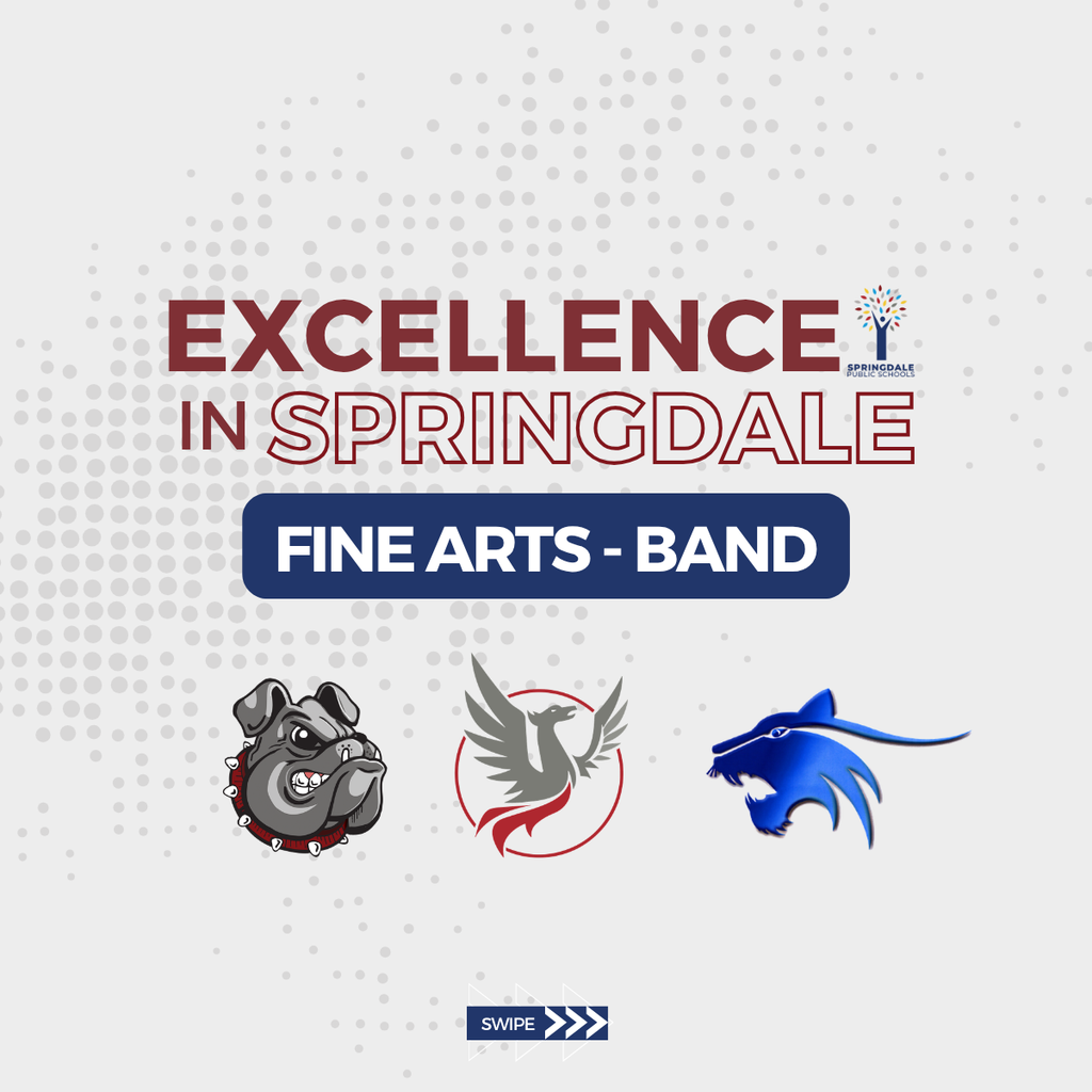 Excellence in SPS High School Bands: #SpringdaleFamily is so proud of your massive accomplishments—with 733 All-Region, 120 All-State, and 19 SWACDA qualifiers, we are celebrating excellence at every level! Join the family today at www.sdale.org. 🎺🏆
