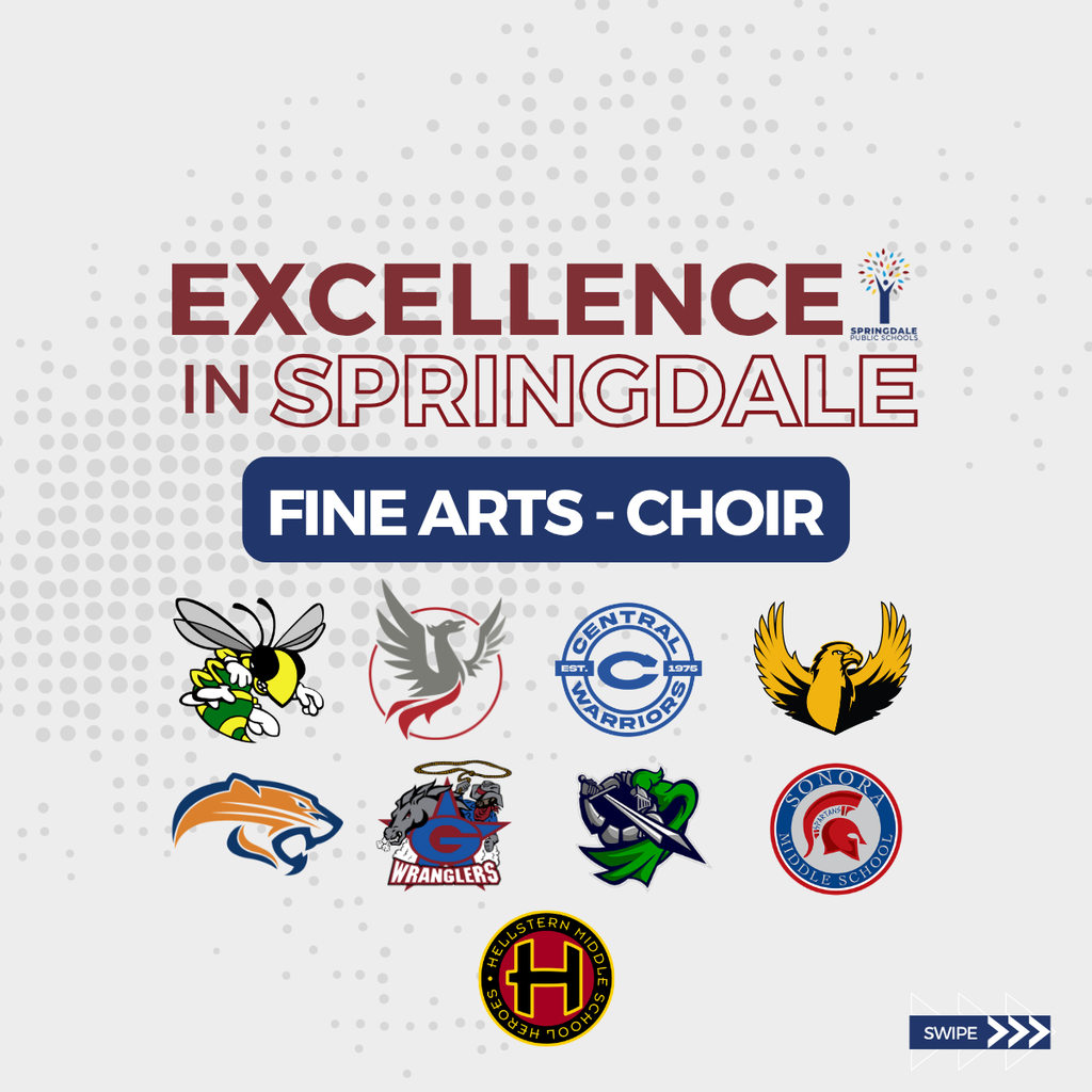 Excellence in SPS Middle and Junior High Choirs: #SpringdaleFamily is so proud of your massive accomplishments—with 733 All-Region, 120 All-State, and 19 SWACDA qualifiers, we are celebrating excellence at every level! Join the family today at www.sdale.org. 🎼✨