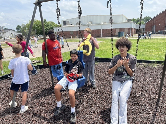 SWJH Students enjoying our EOY bash!