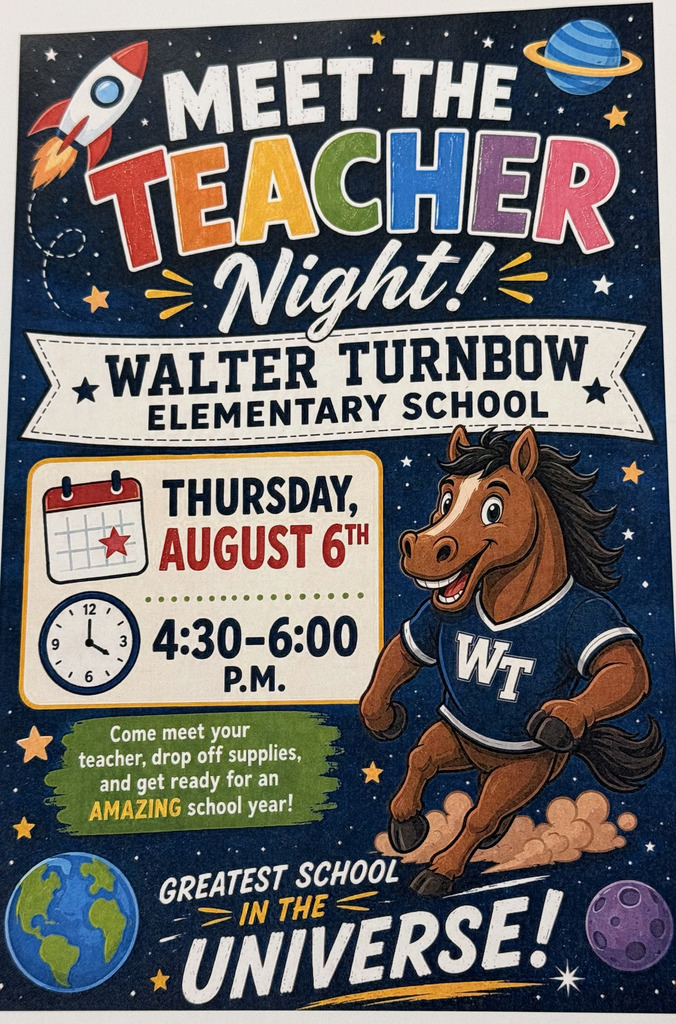 Meet the teacher night flyer. August 6th from 4:30 pm to 6:00 pm.