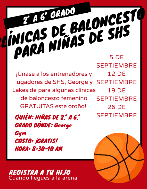 basketball clinic sept 5th free