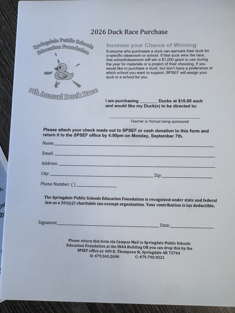 Duck Race Purchase