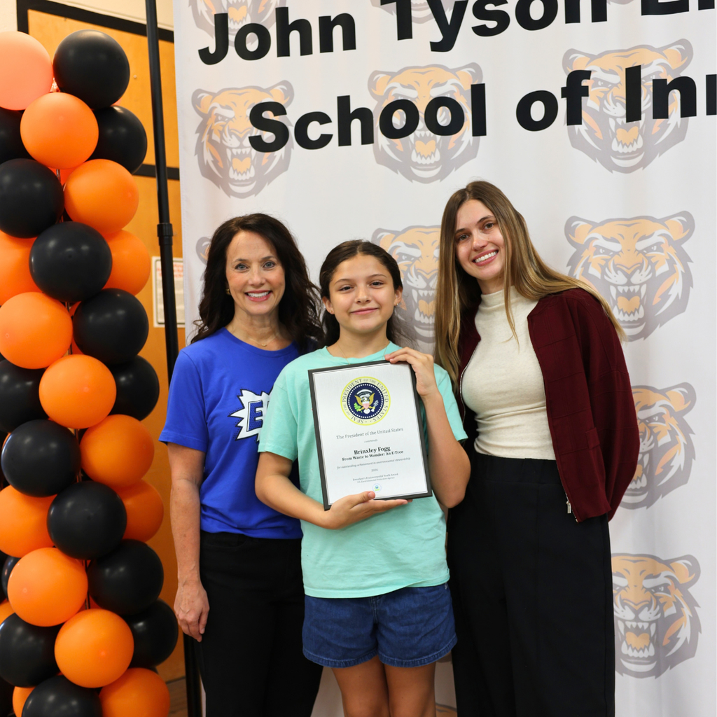Presidential honor for our #SpringdaleFamily! 🌿🏆  Five John Tyson Elementary students—Avery, Finn, Everlee, Zharia, and Brinxley—were officially presented with the prestigious Presidential Environmental Youth Award (PEYA) by the Environmental Protection Agency (EPA).  This national recognition celebrates the vision, leadership, and hard work these young environmental leaders put into protecting our planet.  We are beyond proud of them for making a real impact far beyond our school walls. Earning this top spot out of our entire 5-state EPA region shows what happens when our #SpringdaleFamily dreams big and leads the way.  #SpringdaleFamily #SpringdaleAR #SpringdaleSchools #NorthwestArkansas #NWA #JohnTysonElementary #PEYAAward #FutureLeaders #NWAeducationPresidential 