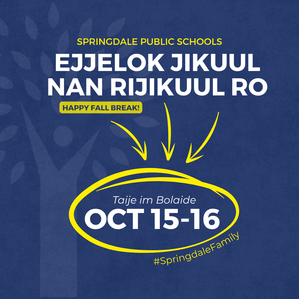 Reminder #SpringdaleFamily! 🍁 Students will be out of school Thursday and Friday, October 15-16. Enjoy a safe, relaxing Fall Break—we’ll see everyone back on Monday!  #SpringdaleSchools #SpringdaleAR #NWAMoms #SpringdalePublicSchools #SpringdaleArkansas