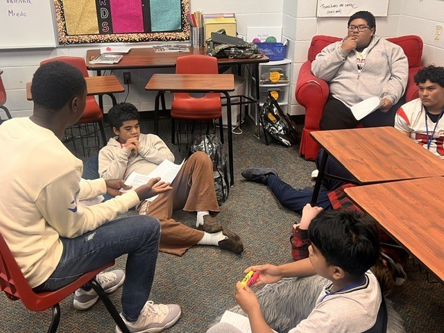 Boys learning life lessons