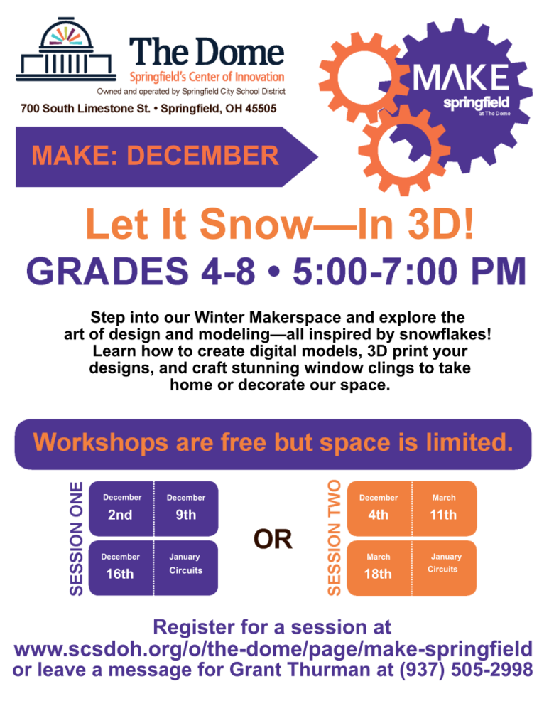 Make: December Flyer