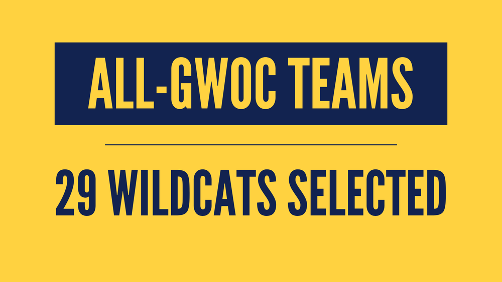 28 Wildcats Selected for All-GWOC Teams graphic