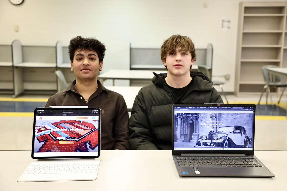 Dharm Patel and Tony Fritts show off the revamped websites they've built