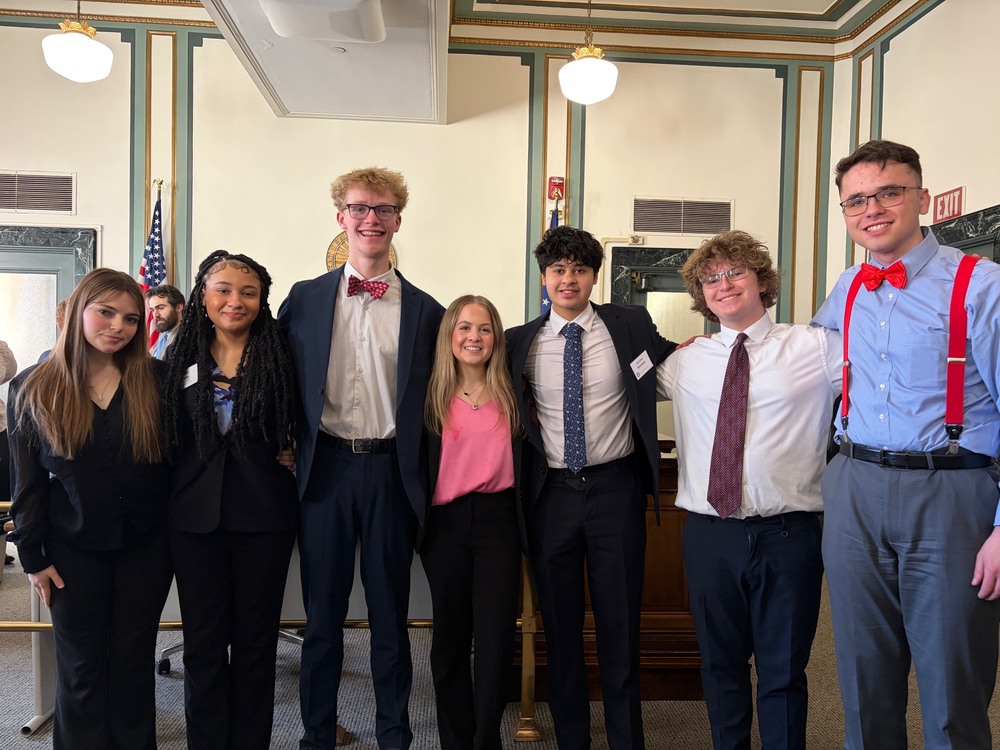 Members of the SHS Mock Trial team pose for a photo