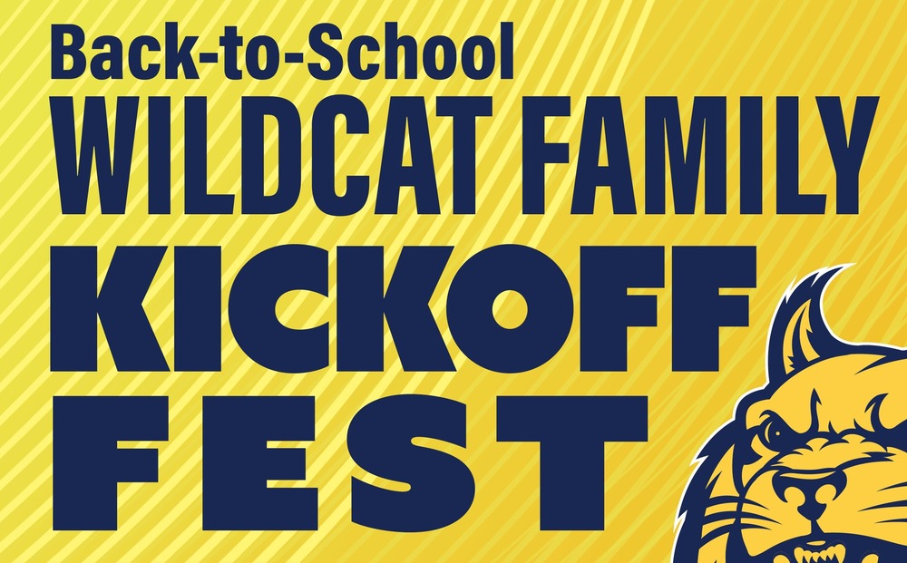 Back to School Wildcat Family Kickoff Fest Ad Flyer