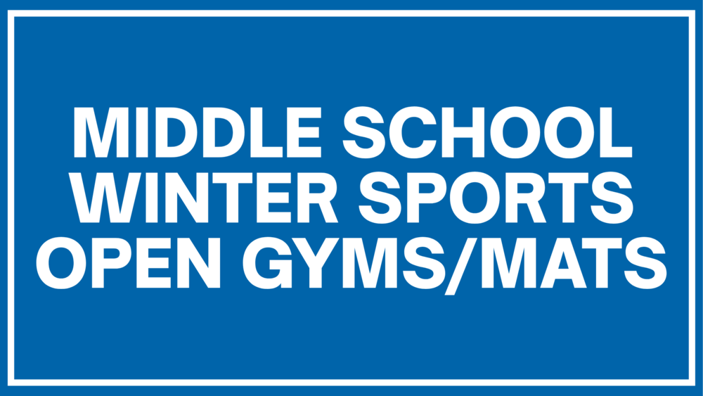 Middle School Open Gym Header