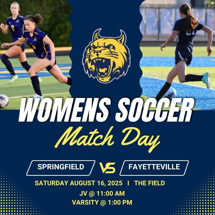 flyer advertising women’s soccer game Saturday at 11 and 1 @ SHS