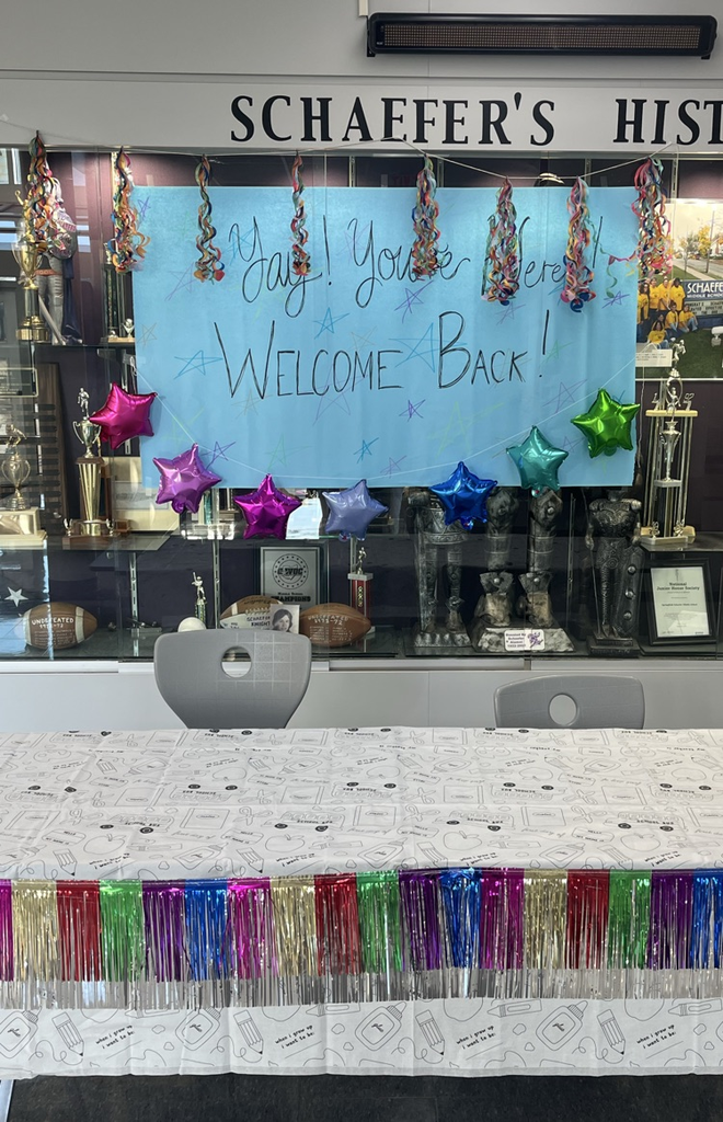 welcome back decoration
