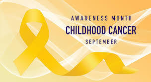 Childhood Cancer Awareness month is September.