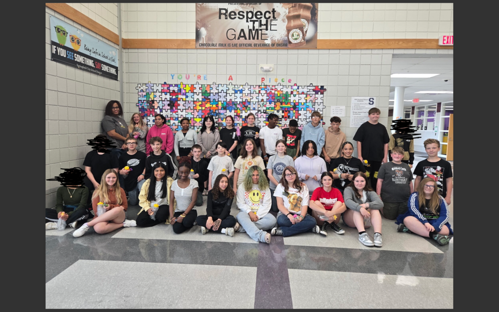 Perfect attendance sudents!