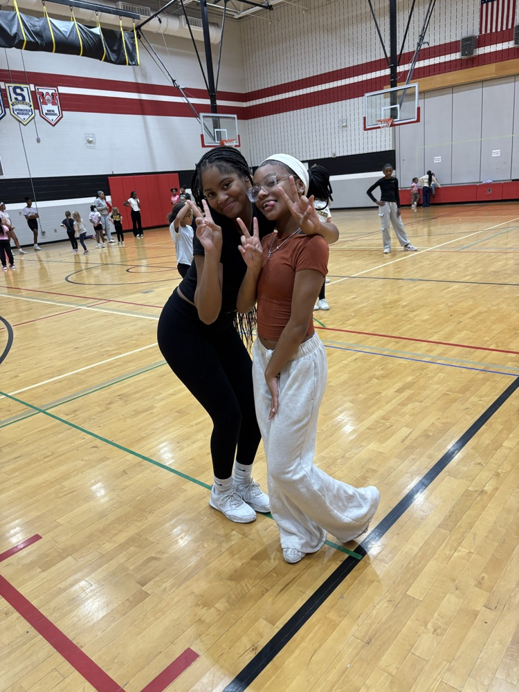 two of our middle school cheerleaders!