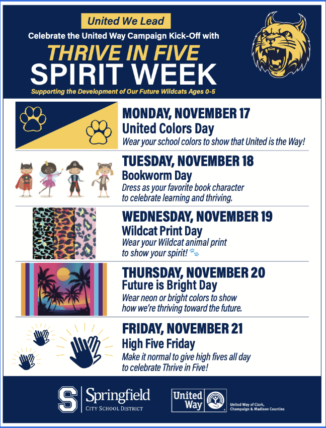 Spirit Week Flyer